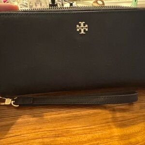 Tory Burch Black and Gold Zipper Detail
